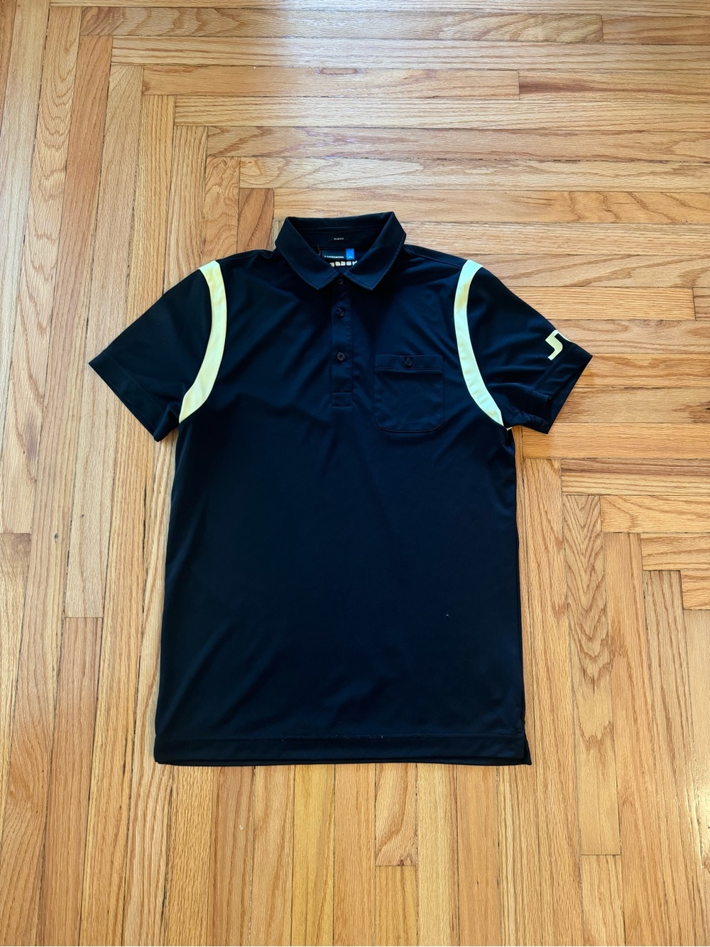 Mens J.Lindeberg Golf Black Polo